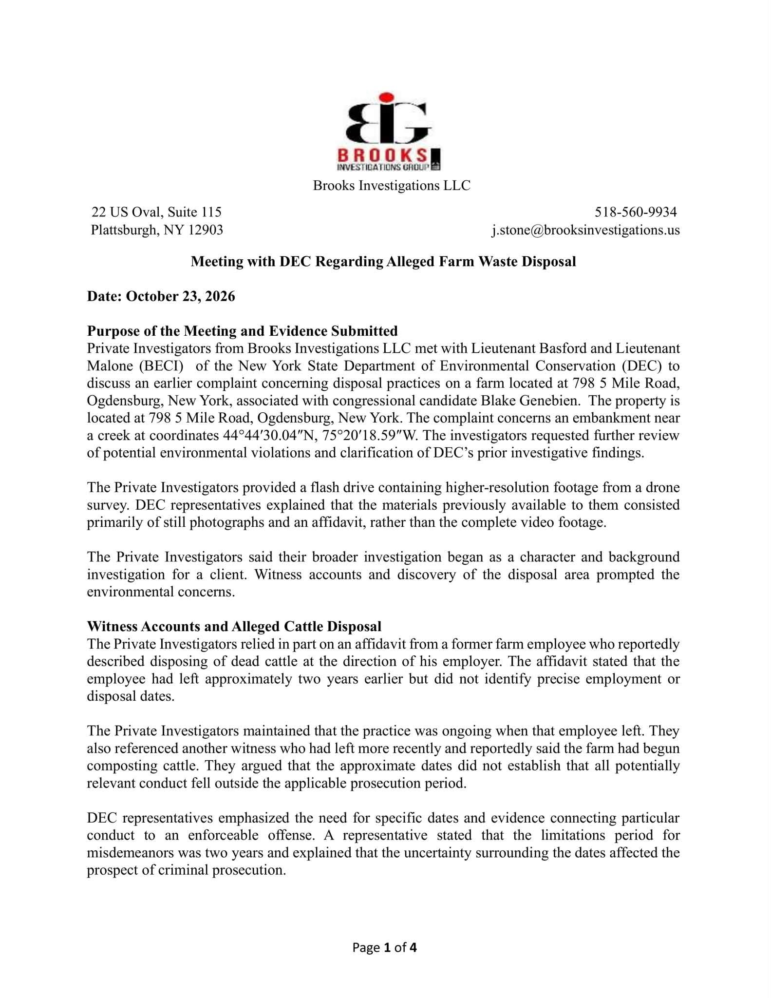 Anthony Constantino DEC Investigator Document 1