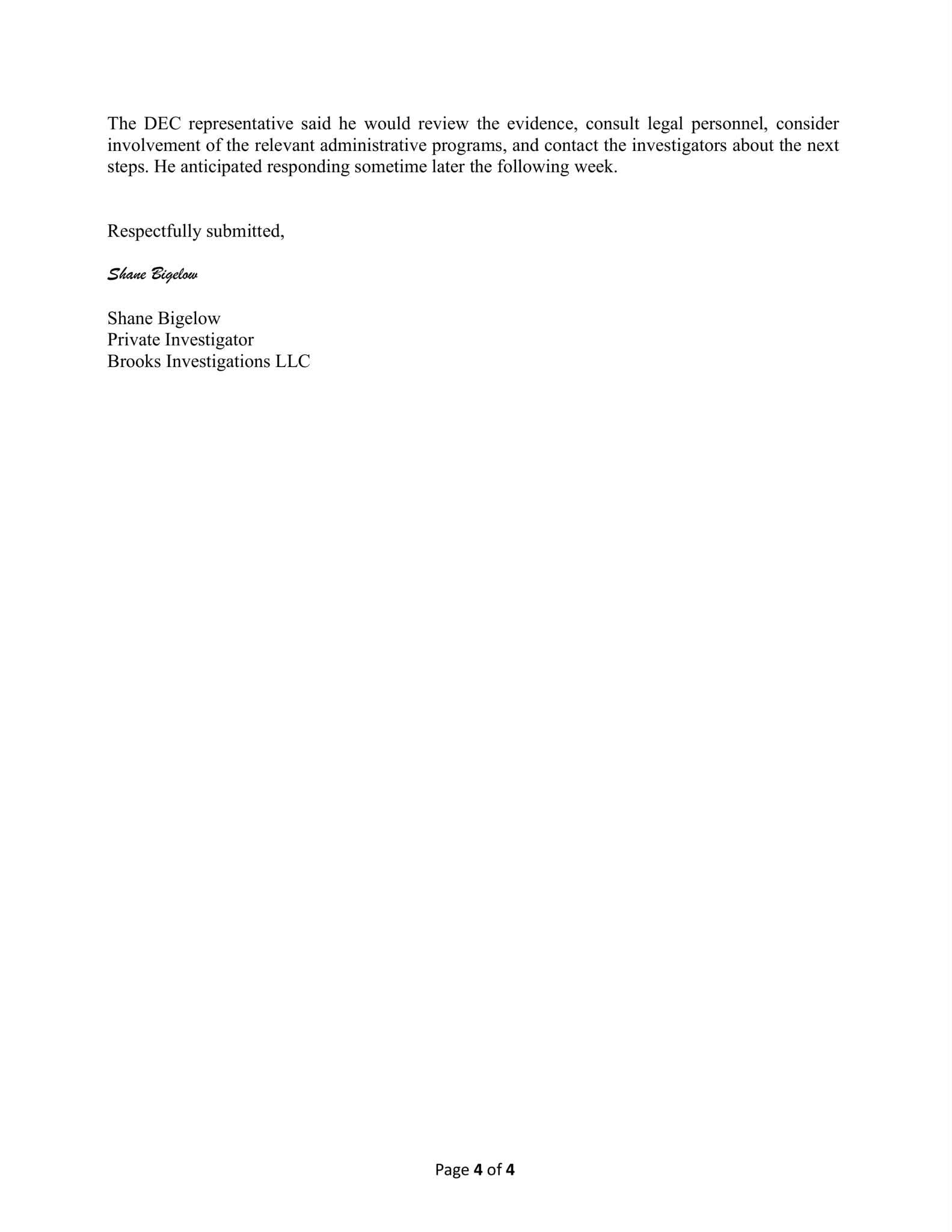 Anthony Constantino DEC Investigator Document 4