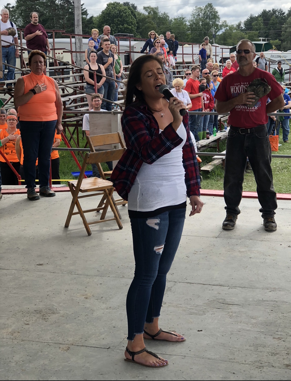 Ashley Roberts National Anthem