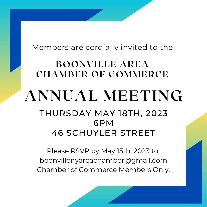 Boonville Area Chamber of Commerce Annual Meeting May 2023
