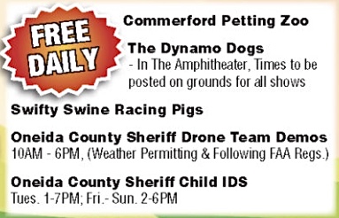 Boonville Oneida County Fair Free Entertainment 2022