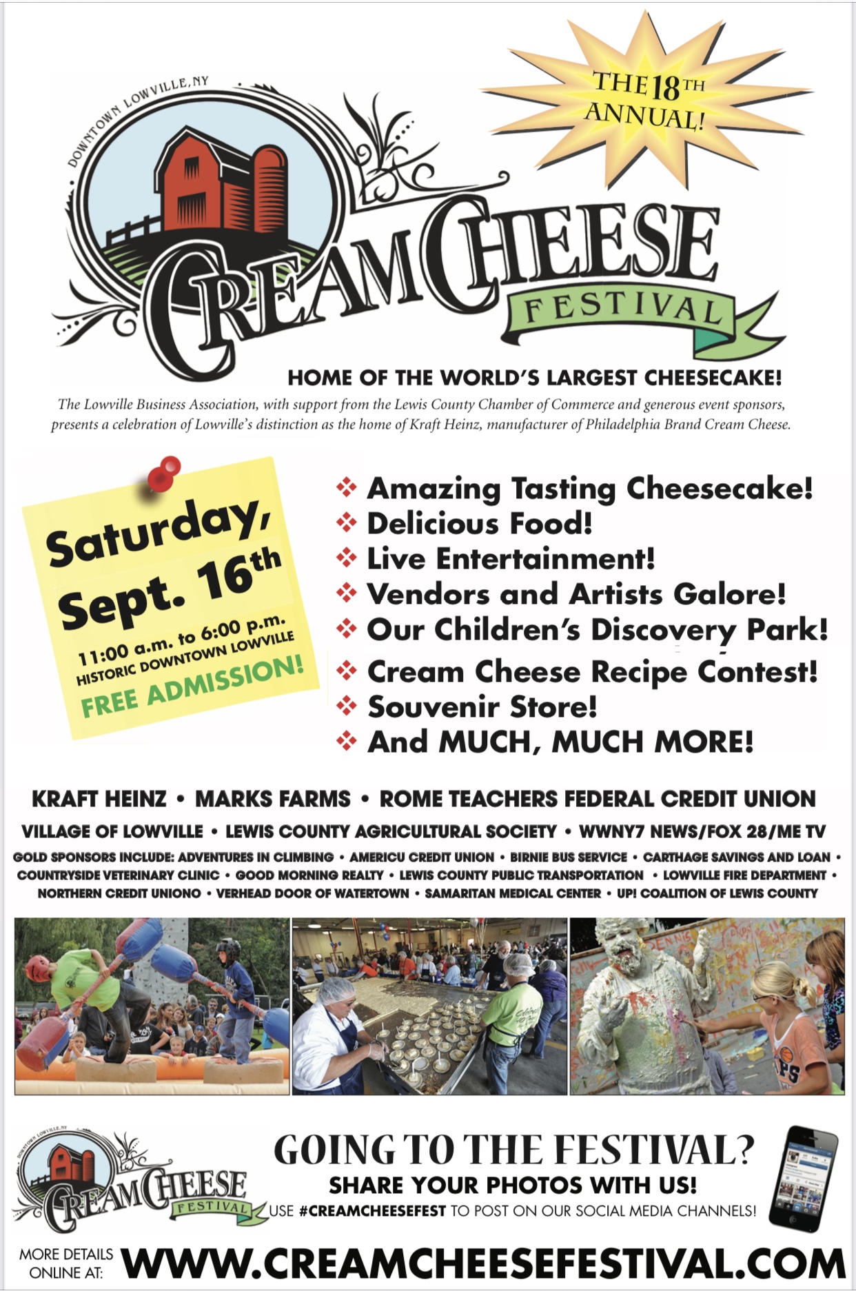 Cream Cheese Fest Poster 2023