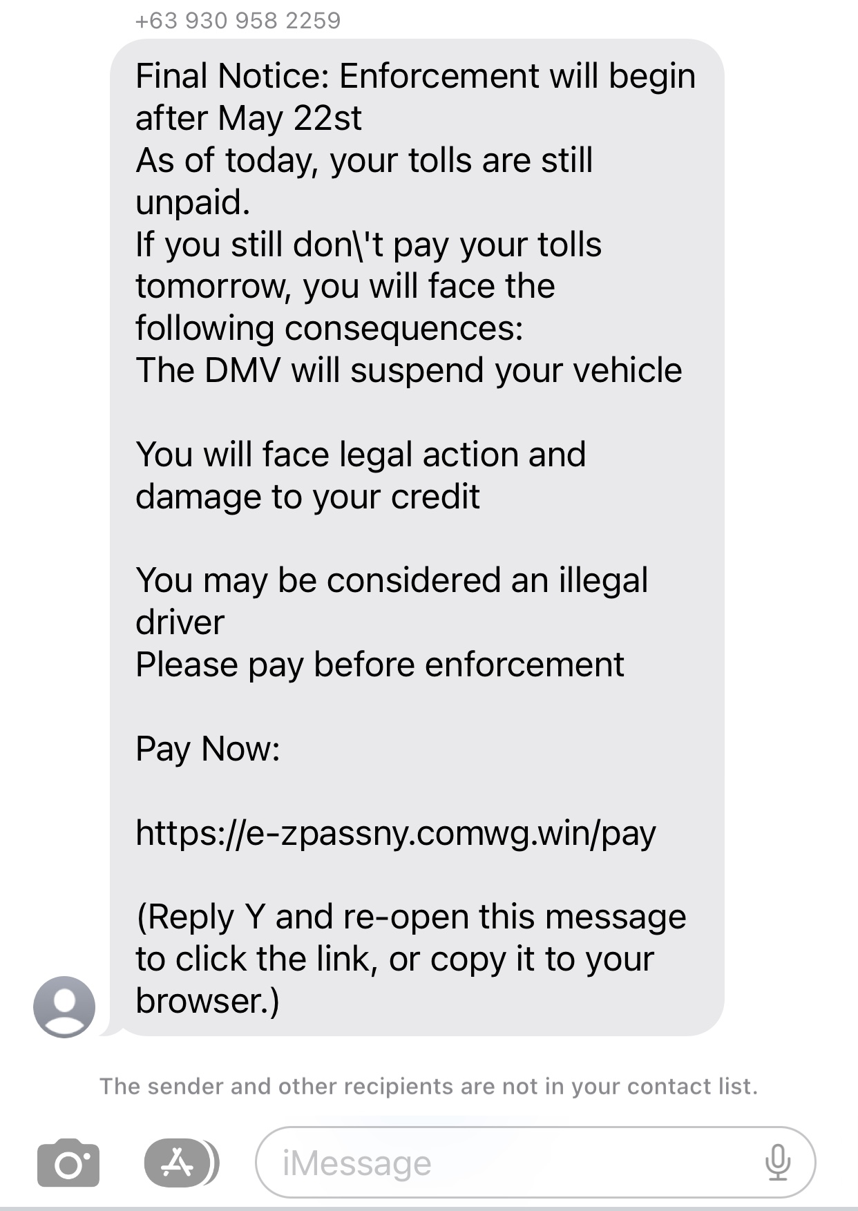 DMV fishing scam May 2025