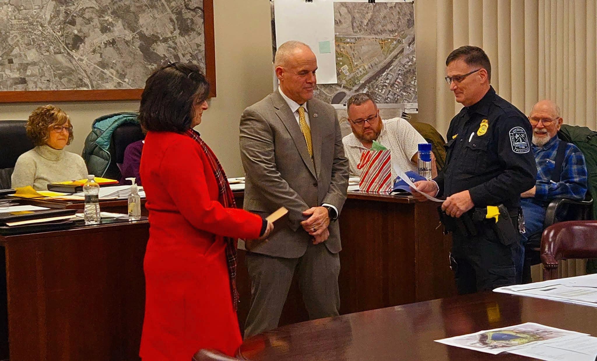 David Olney Boonville Chief of Police Swearing in January 2025