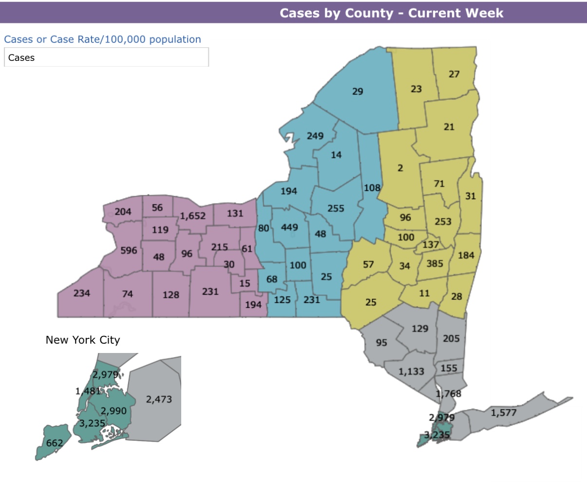 Flu cases NYS December 5 2022