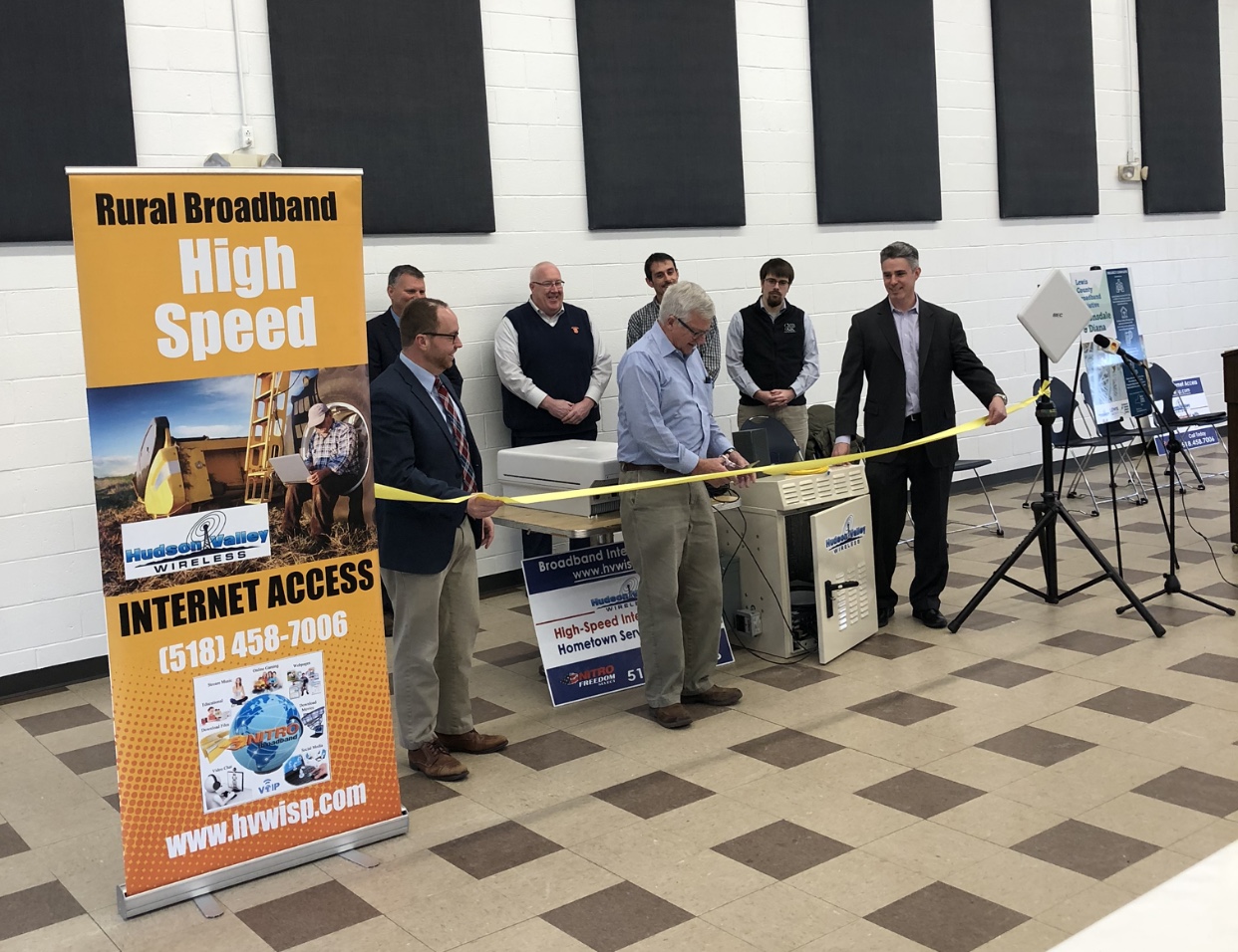 High speed broadband Port Leyden press conference
