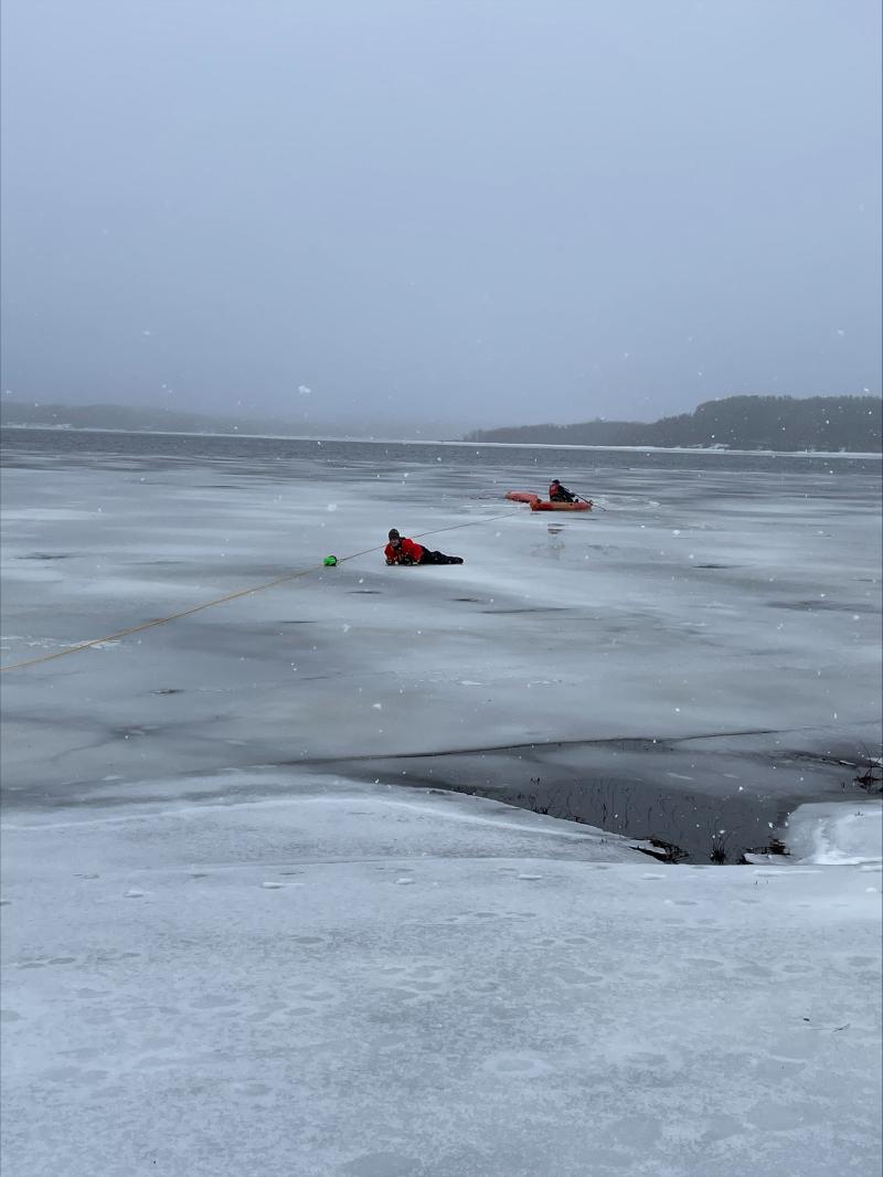 Hinckley Reservoir NYS DEC Dog Rescue January 2024