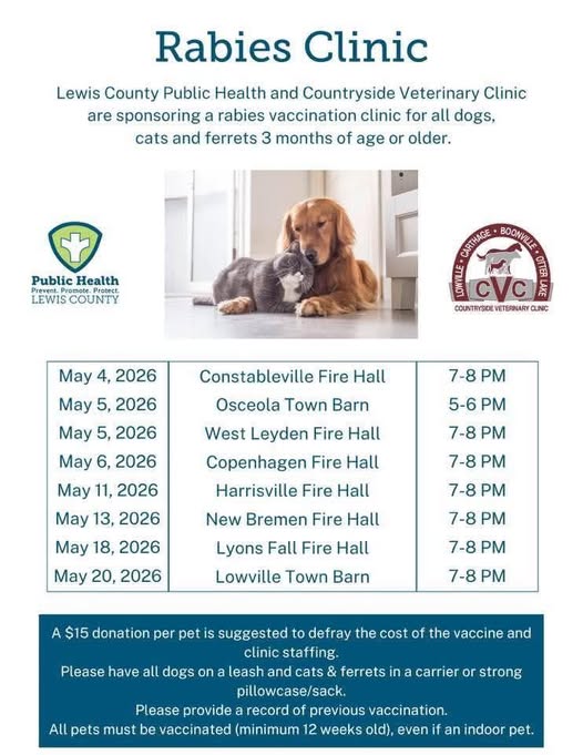 LCPH Rabies Clinics May 2026