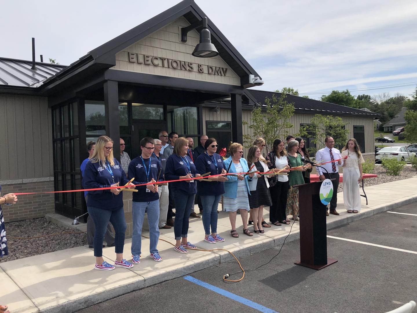 Lewis County DMV BOE Ribbon Cutting July 2024