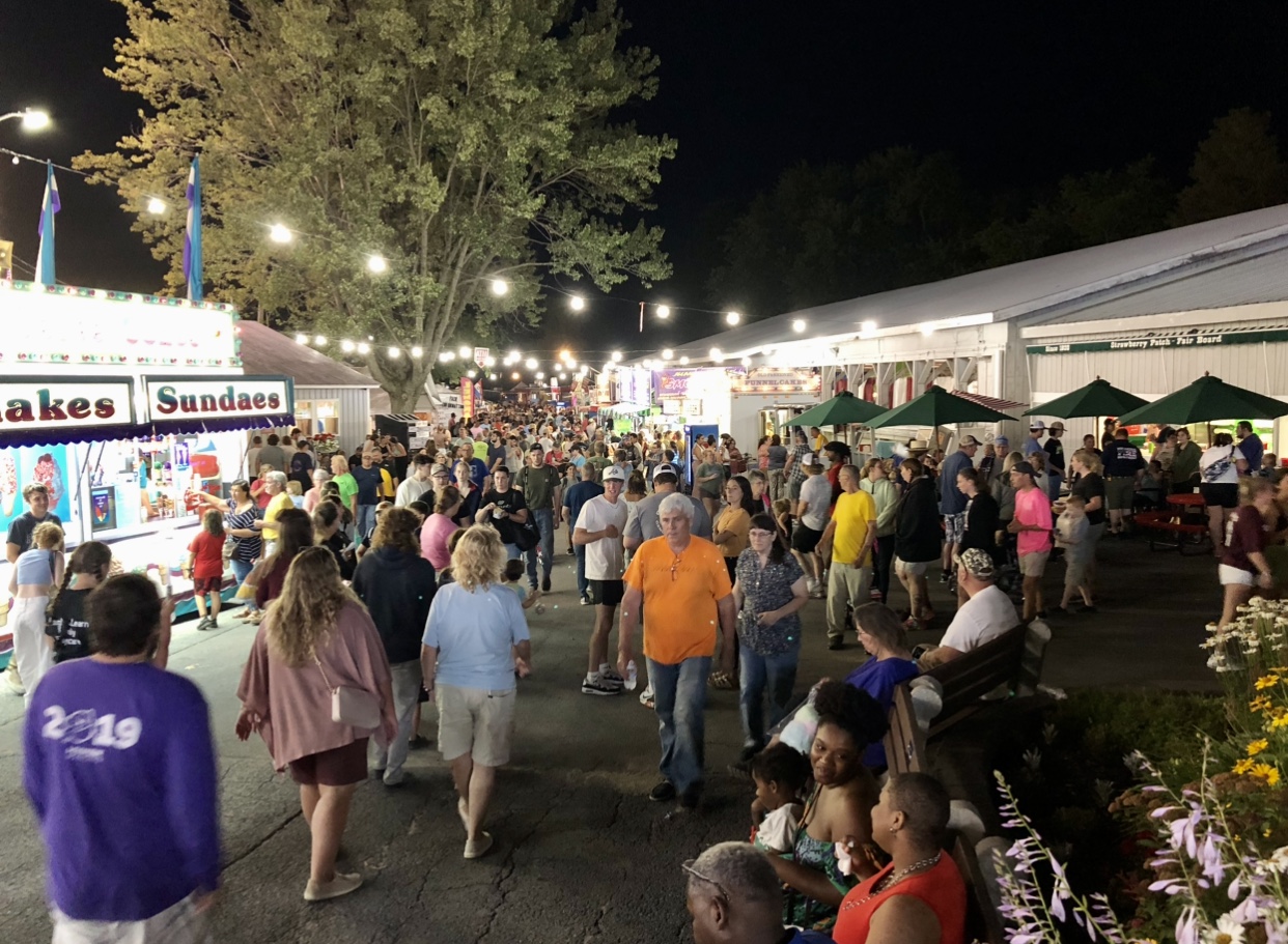 Lewis County Fair Crowd 2023