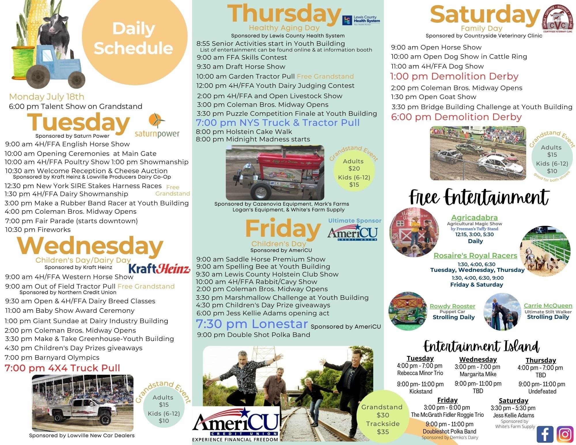 Lewis county fair 2022 schedule 2