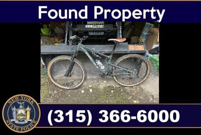 NYSP Found Bicycle Boonville October 2025