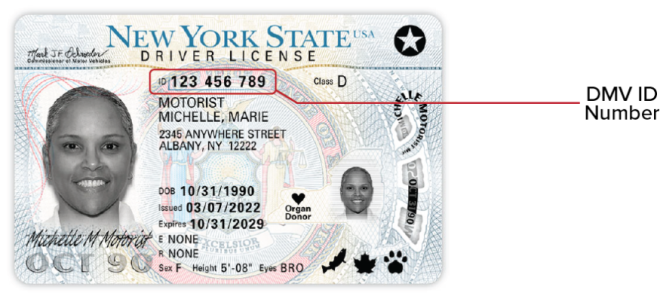 NYS DMC REAL ID Sample Post March 2022