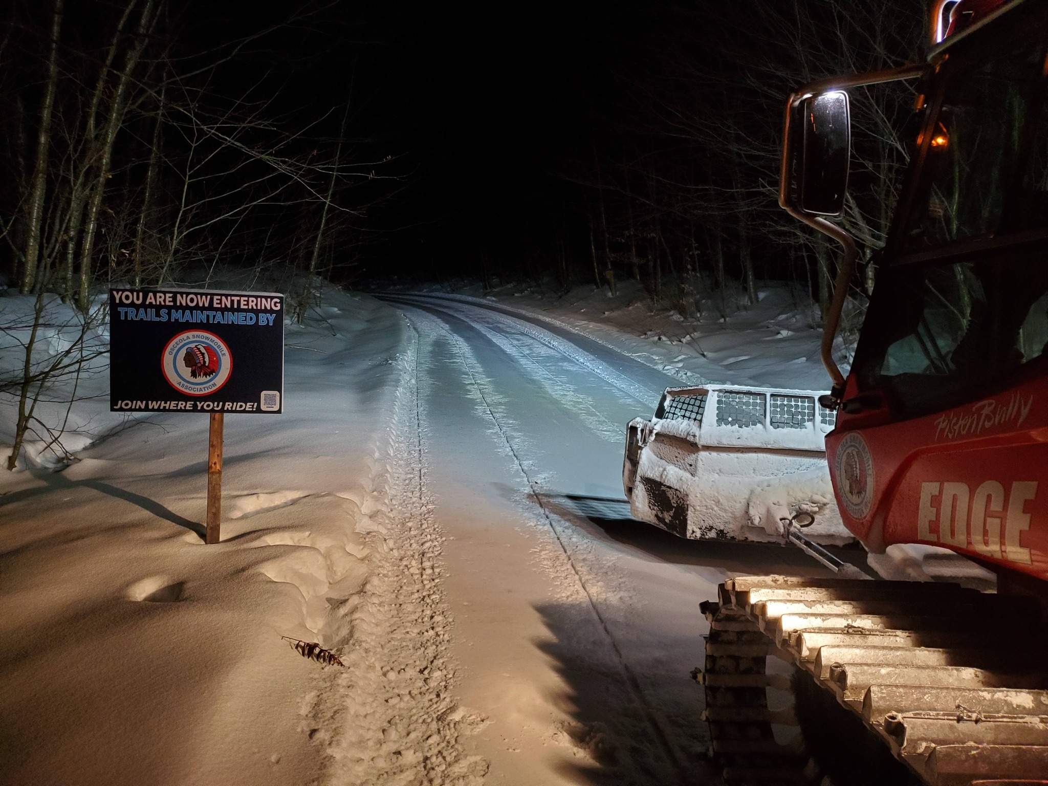 Osceola Snowmobile Association Groomer Trails January 2026