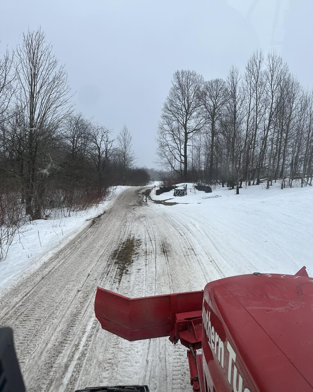 Southern Tug Hill Sno Riders Groomer Trail January 2024