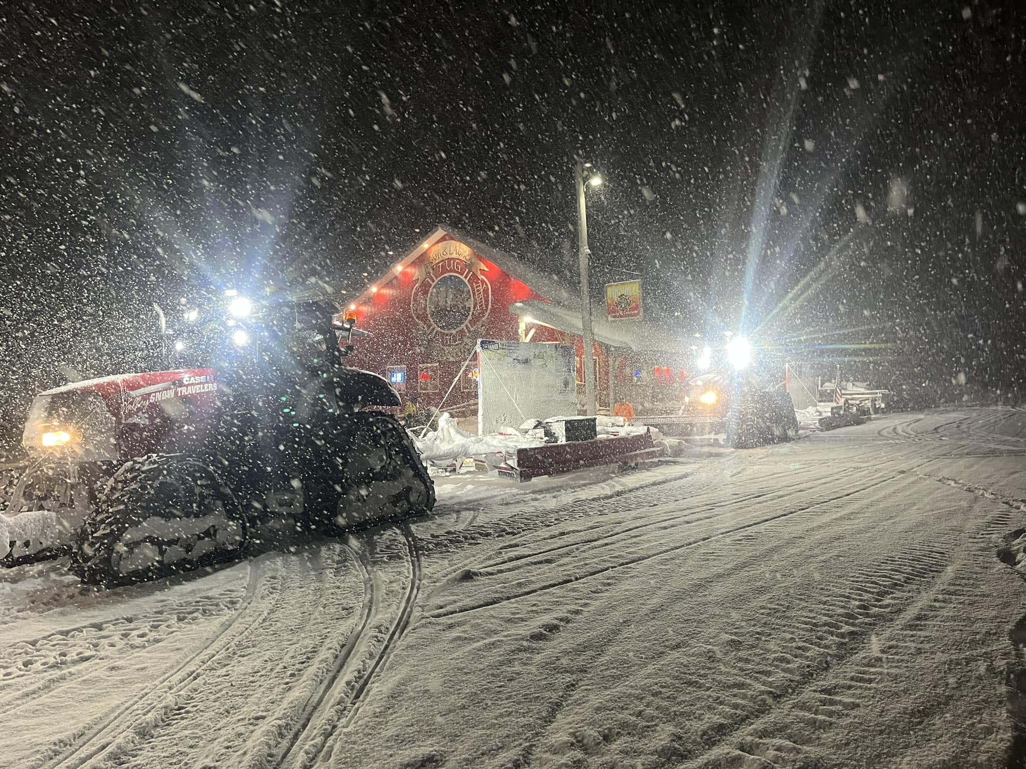 Valley Snow Travelers Groomer Snow Night February 2025