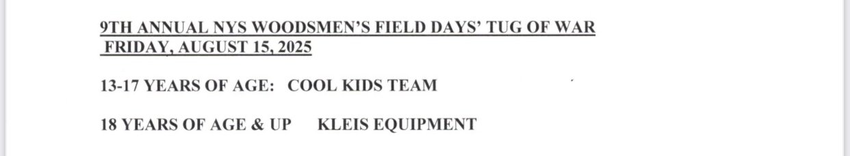 Woodsmens results 2025 3